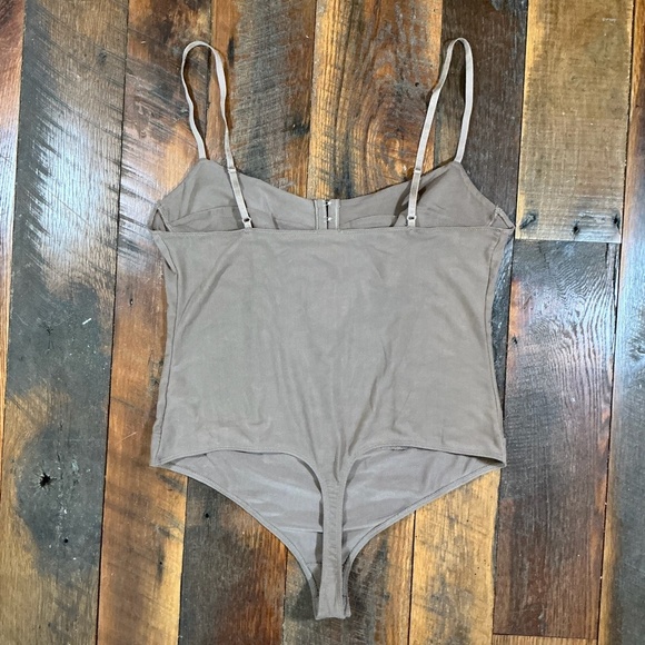 Intimately By Free People Cocoa Brown Corset Bodysuit Women’s Size XL NWT - Picture 9 of 10